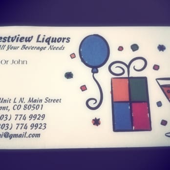 Westview Liquor - Business card I grabbed while checking out - Beer, Wine & Spirits Near Me - Longmont, Colorado Westview Liquor - Business card I grabbed while checking out - Beer, Wine & Spirits Near Me - Longmont, Colorado