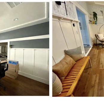 Marble Home Renovations - I'm so in love I created my own before and afters lol! I love seeing what it was and what it is now!  The whole room - Interior Design Near Me