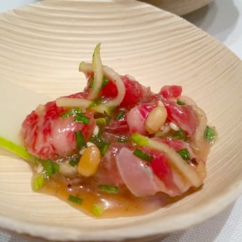 Joy of Sake 2014 - Hopscotch - Tri-tip Yukke with pine nuts and quail egg - Festivals Near Me - Honolulu, Hawaii