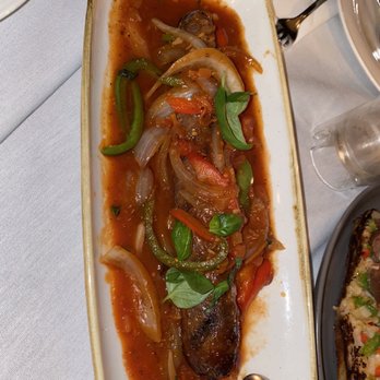 Crossroads Kitchen - Homemade Italian Sausage (GF) & peppers - Vegan Near Me - Los Angeles, California Crossroads Kitchen - Homemade Italian Sausage (GF) & peppers - Vegan Near Me - Los Angeles, California