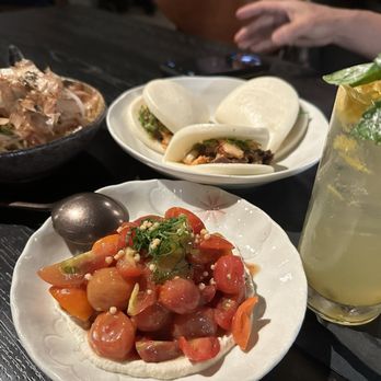 Little Plum - ume tomatoes, kalbi bao, daikon & pohalo - Asian Fusion Near Me - Honolulu, Hawaii Little Plum - ume tomatoes, kalbi bao, daikon & pohalo - Asian Fusion Near Me - Honolulu, Hawaii