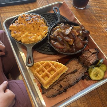 Dr. Rolf's Barbeque - 1 Meat + 2 Sides: Brisket, Mac-N-Cheese, Fried Apples - Barbeque Near Me - Muskegon, Michigan Dr. Rolf's Barbeque - 1 Meat + 2 Sides: Brisket, Mac-N-Cheese, Fried Apples - Barbeque Near Me - Muskegon, Michigan
