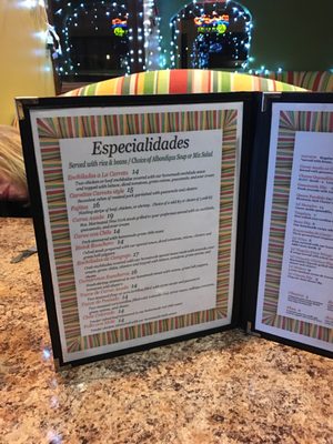 Menu photo 2 La Carreta Mexican Restaurant Alpine, CA Menu photo 2 La Carreta Mexican Restaurant Alpine, CA