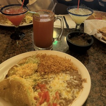 Lienzo Charro Mexican Restaurant Bar & Grill - Two shredded beef tacos with rice + beans! - Mexican Near Me - Temecula, California Lienzo Charro Mexican Restaurant Bar & Grill - Two shredded beef tacos with rice + beans! - Mexican Near Me - Temecula, California