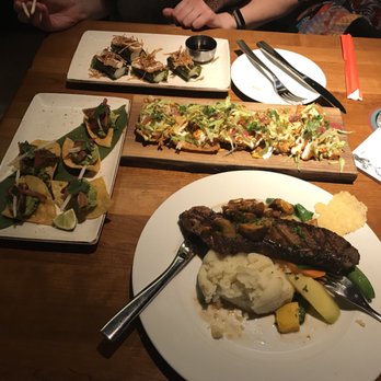 Reds - 11 oz mushroom new york steak, bangkok nachos, sushi press and ahi tuna tostados - Venues & Event Spaces Near Me - Mississauga, Ontario Reds - 11 oz mushroom new york steak, bangkok nachos, sushi press and ahi tuna tostados - Venues & Event Spaces Near Me - Mississauga, Ontario