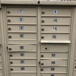 US Post Office - 2 open mailboxes