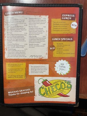 Menu photo 5 Checo's Mexican Restaurant Ironton, MO Menu photo 5 Checo's Mexican Restaurant Ironton, MO