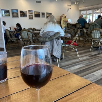 Pier 16 - House Merlot & view of inside of restaurant - Cocktail Bars Near Me - Tybee Island, Georgia Pier 16 - House Merlot & view of inside of restaurant - Cocktail Bars Near Me - Tybee Island, Georgia