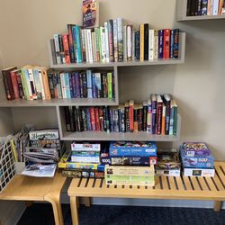 The Center in Oak Harbor - Area with puzzles/books to borrow.