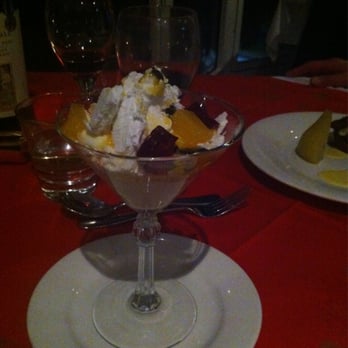 Rydges South Park Adelaide - Christmas in July menu - Passionfruit meringue smash (gf) with coconut cream, raspberry and orange gels - Hotels Near Me - Adelaide, SA