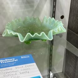 Habitat Wake Restore - This is marked depression glass, but reminds me of milk glass.