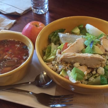 Panera Bread - Vegetable soup and Cobb salad. Both yummy! - Sandwiches Near Me - Concord, California
