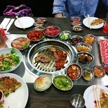 Tomukun Korean Barbeque - Meat combo 2 with seafood pan cake - Korean Near Me - Ann Arbor, Michigan Tomukun Korean Barbeque - Meat combo 2 with seafood pan cake - Korean Near Me - Ann Arbor, Michigan