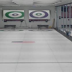Rochester Curling Club - The playing arena.