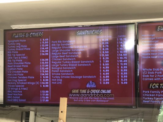 Menu photo 2 A&R Bar-B-Que Memphis, TN