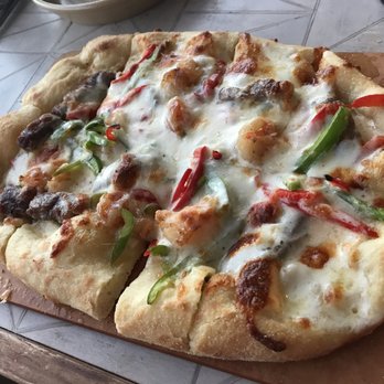 Meridia - Surf & Turf flatbread pizza - Mediterranean Near Me - Kohala Coast, Hawaii Meridia - Surf & Turf flatbread pizza - Mediterranean Near Me - Kohala Coast, Hawaii