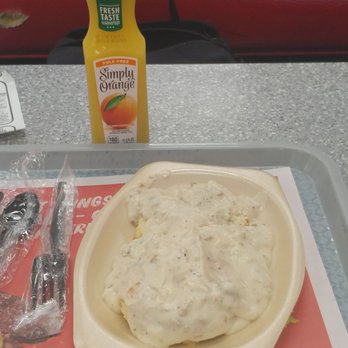 Hardee's - biscuit and gravy and orange juice - Burgers Near Me - Prescott, Arkansas Hardee's - biscuit and gravy and orange juice - Burgers Near Me - Prescott, Arkansas