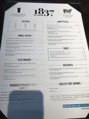 Menu photo 2 1837 Bar & Brasserie Dublin, D Menu photo 2 1837 Bar & Brasserie Dublin, D