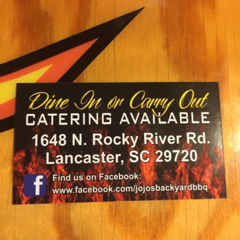 Jo Jo's Backyard BBQ - a sticker for the restaurant - Barbeque Near Me - Lancaster, South Carolina