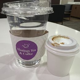 Espresso and water to go Espresso and water to go