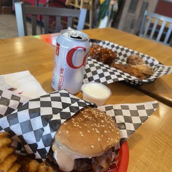 Hot Tender Wings - Double burger waffle fries and 8pc - Chicken Wings Near Me - Bakersfield, California