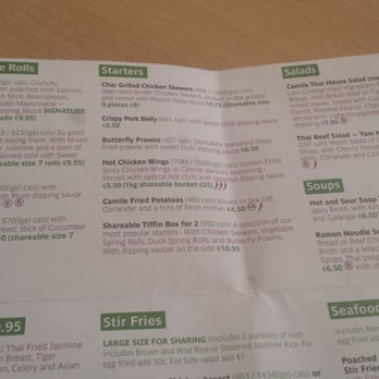 Camile Phibsborough - Menu - Thai Near Me - Dublin, D