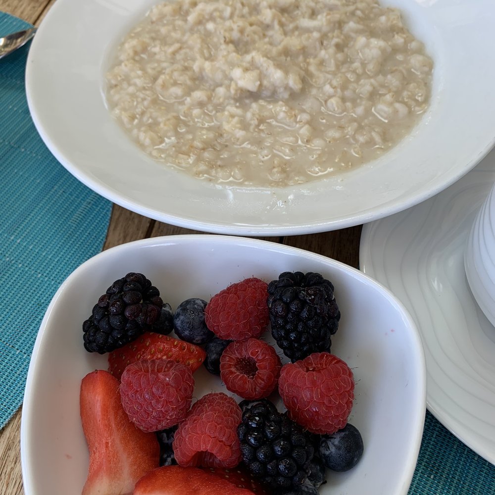 Steel Cut Oatmeal with fresh berries Steel Cut Oatmeal with fresh berries