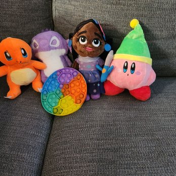 Claw Daddy Arcades - I won the Charmander, Stitch, and Kirby. The little girl and the pop it were free gifts - Arcades Near Me - Fresno, California Claw Daddy Arcades - I won the Charmander, Stitch, and Kirby. The little girl and the pop it were free gifts - Arcades Near Me - Fresno, California