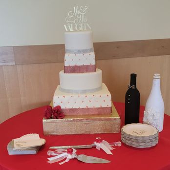 Krumbs Cakes - Base is gold. Then they put silver ribbon when i provided gold - Bakeries Near Me - San Rafael, California Krumbs Cakes - Base is gold. Then they put silver ribbon when i provided gold - Bakeries Near Me - San Rafael, California