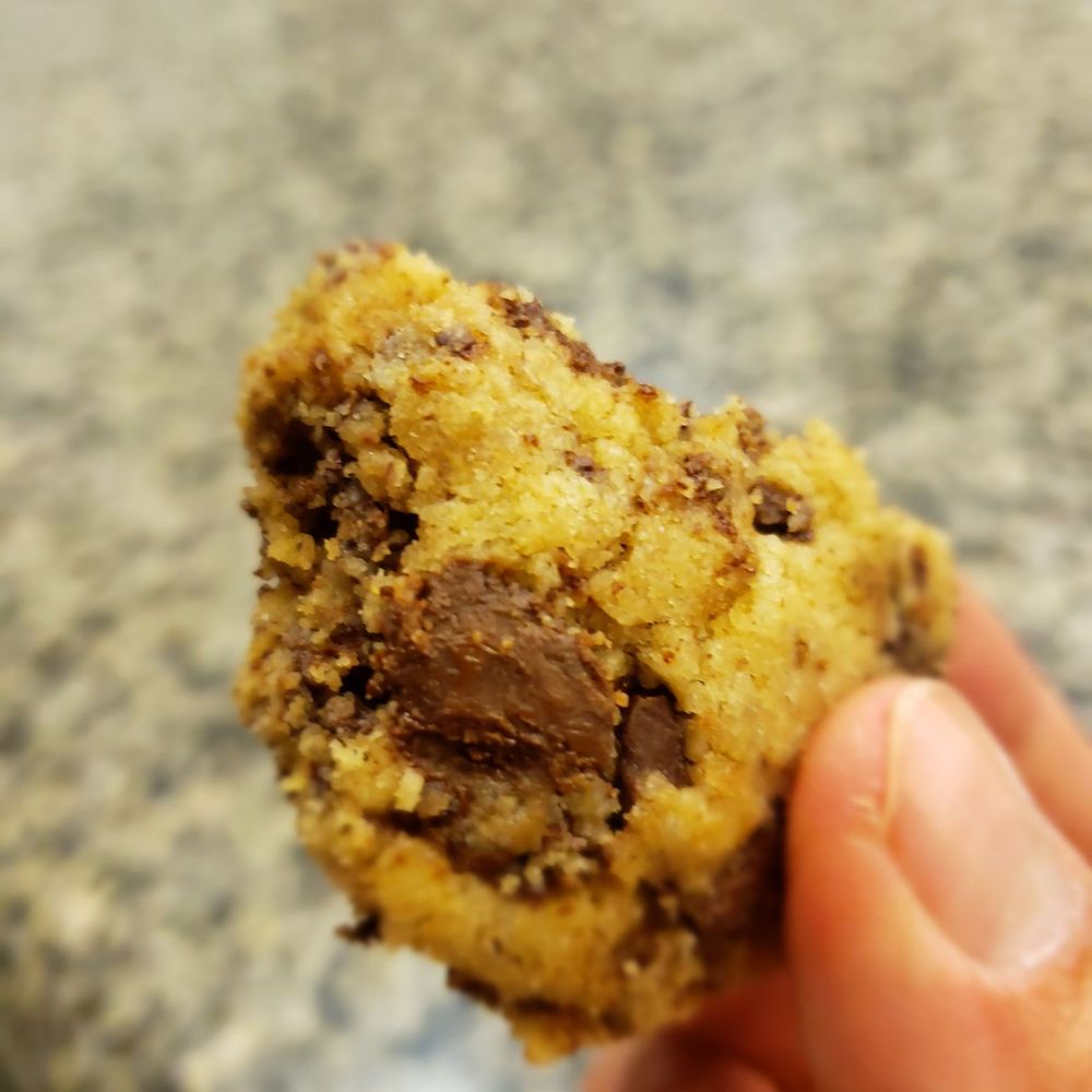 Soft, slightly chewy, and sweet.. but not overly decadent. Yummy Soft, slightly chewy, and sweet.. but not overly decadent. Yummy