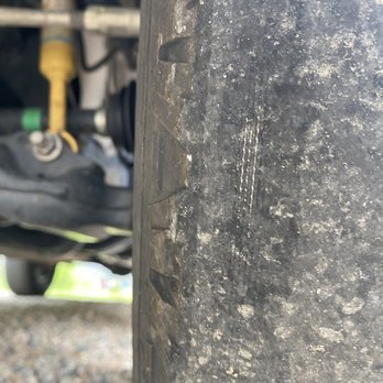 Budget - Worn tire - Car Rental Near Me - Denver, Colorado
