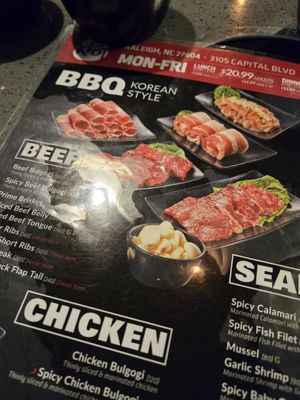 Menu photo 2 KPOT Korean BBQ & Hot Pot Raleigh, NC Menu photo 2 KPOT Korean BBQ & Hot Pot Raleigh, NC