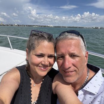 Chute Em Up Parasail - My husband and I getting ready to - Parasailing Near Me - Clearwater Beach, Florida
