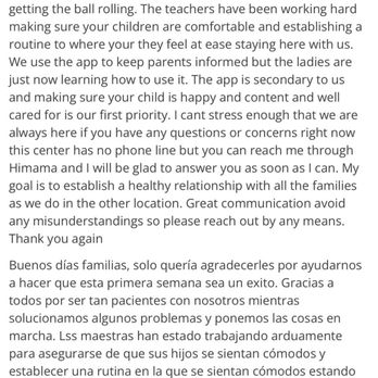 Citrus Park Day School - A message that was sent to parents stating they do not have a phone in the center. - Preschools Near Me - Tampa, Florida Citrus Park Day School - A message that was sent to parents stating they do not have a phone in the center. - Preschools Near Me - Tampa, Florida