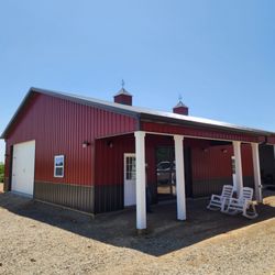 Timberline Buildings - 40'x60' Pole Building with Porch