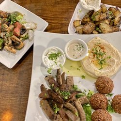 Olive Bistro Midtown - Deluxe Falafel Platter, Side Greek Potato, Grilled Veggies