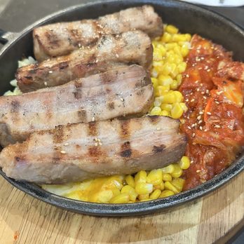 Shilla Korean Restaurant - 15 hour Sous Vide BBQ Pork Belly - Korean Near Me - Vancouver, British Columbia Shilla Korean Restaurant - 15 hour Sous Vide BBQ Pork Belly - Korean Near Me - Vancouver, British Columbia
