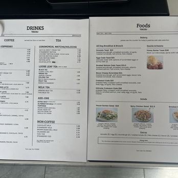Tekosu Cafe - menu - Coffee & Tea Near Me - Arcadia, California