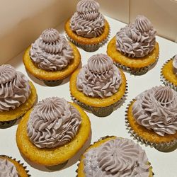 Miss Booty Bakes - Vanilla Ube Cupcakes