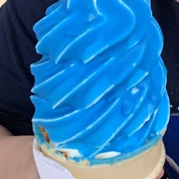 Freezy’s Creamery - Blue Raspberry Dipped Cone (small) made with Vanilla - Ice Cream & Frozen Yogurt Near Me - Helena, Alabama Freezy’s Creamery - Blue Raspberry Dipped Cone (small) made with Vanilla - Ice Cream & Frozen Yogurt Near Me - Helena, Alabama