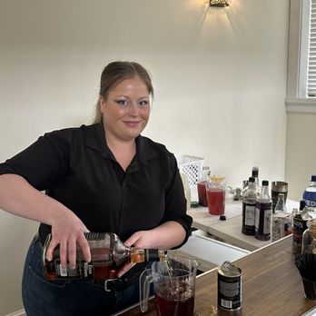 Happy Hour With Hillary - Liquor and cherry juice going in the old fashioned. - Bartenders Near Me - Richmond, Virginia Happy Hour With Hillary - Liquor and cherry juice going in the old fashioned. - Bartenders Near Me - Richmond, Virginia