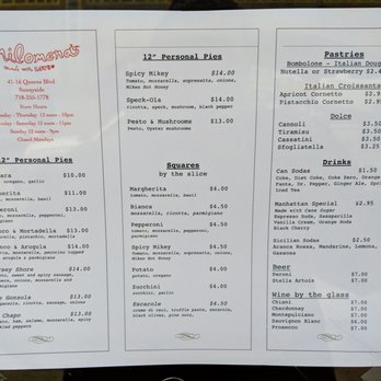 Philomena's - Menu - Pizza Near Me - Sunnyside, New York