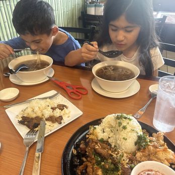LaSam Pho - Kids beef pho, pork chop rice dish - Noodles Near Me - Citrus Heights, California