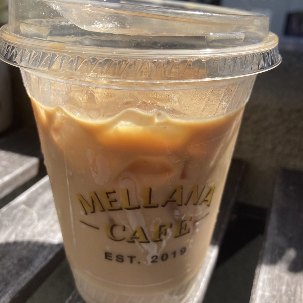 Mellana Cafe - Iced Cardamom Oat Latte - Coffee & Tea Near Me - Oakland, California Mellana Cafe - Iced Cardamom Oat Latte - Coffee & Tea Near Me - Oakland, California