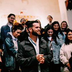 Mosaic - Pastor Lawrence leading our teams before the gatherings begin.