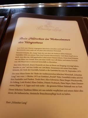 Menu photo 2 Schmitze Lang Cologne, NW Menu photo 2 Schmitze Lang Cologne, NW