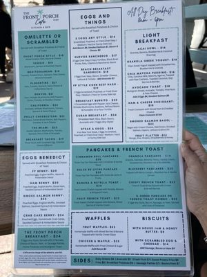 Menu photo 5 The Front Porch Cafe Miami Beach, FL Menu photo 5 The Front Porch Cafe Miami Beach, FL