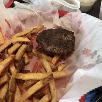 HideOut Burgers - Our replacement burger from the one that had a hair in it came burned. Yuck. - Burgers Near Me - Midlothian, Texas HideOut Burgers - Our replacement burger from the one that had a hair in it came burned. Yuck. - Burgers Near Me - Midlothian, Texas