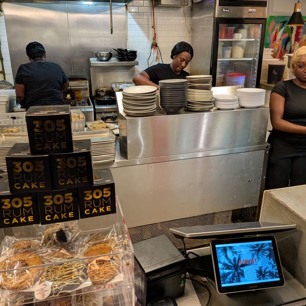 The Citadel - Manjay Modern Caribbean Cuisine, including Haitian food, counter inside The Citadel food hall. Stall and kitchen. - Food Court Near Me - Miami, Florida The Citadel - Manjay Modern Caribbean Cuisine, including Haitian food, counter inside The Citadel food hall. Stall and kitchen. - Food Court Near Me - Miami, Florida
