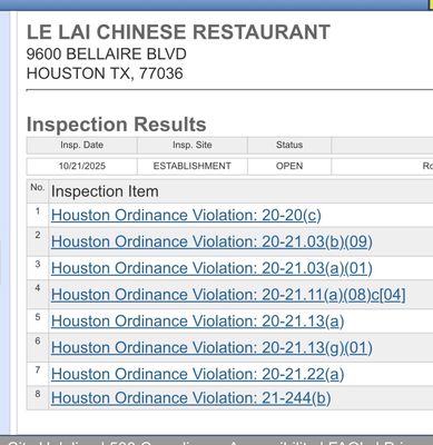 Menu photo 1 Le Lai Houston, TX